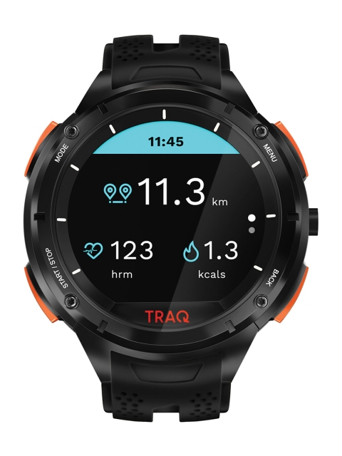 

TRAQ Unisex Black & Red Digital Smart Watch 75001PP02