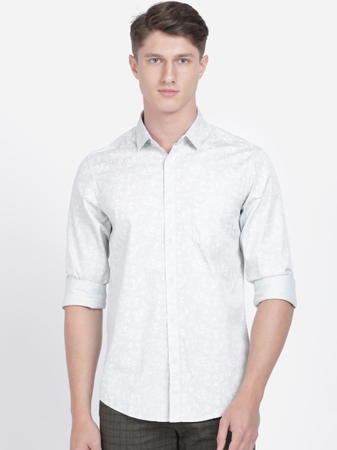 

Crocodile Men Grey Slim Fit Printed Casual Shirt