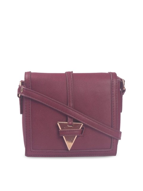 

Bagkok Burgundy Solid Sling Bag