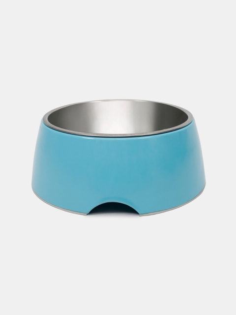 

Heads Up For Tails Turquoise Blue Solid Dog Food Bowl