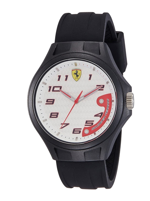 SCUDERIA FERRARI Men White Analogue Watch 0830289