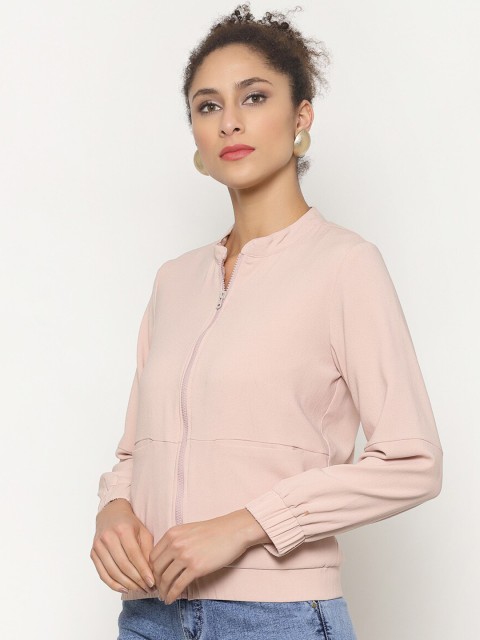 

Twenty3 Women Pink Solid Lightweight Tailored Jacket