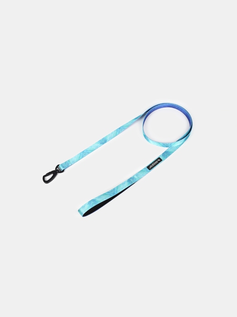 

Heads Up For Tails Turquoise Blue Self-Design Dog Leash