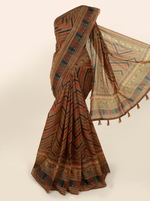 

Pothys Multicoloured Printed Cotton Blend Saree, Multi