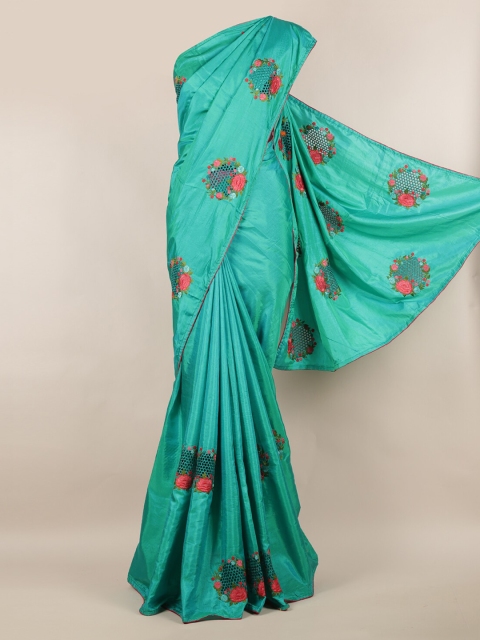 

Pothys Green & Pink Art Silk Embroidered Saree