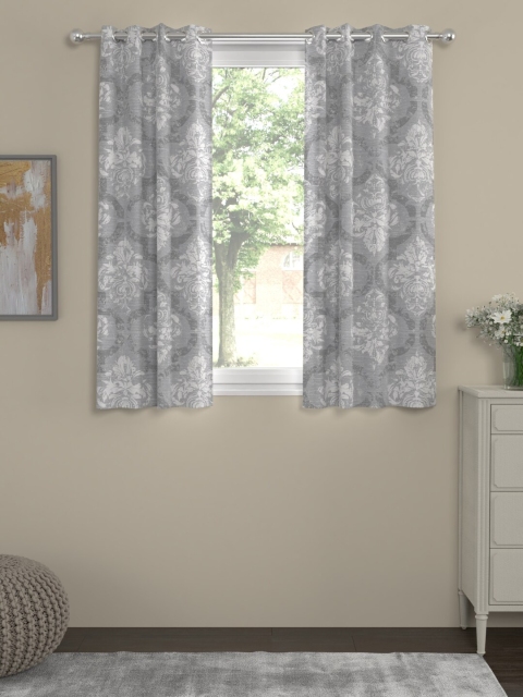 

ROSARA HOME Grey Set of 2 Window Curtains
