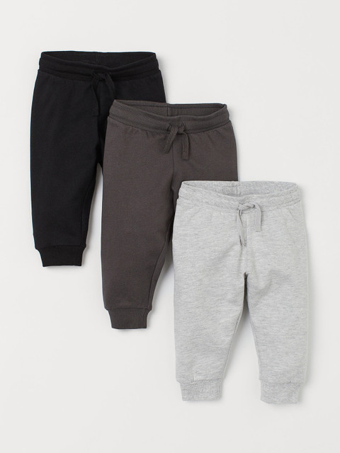 

H&M Kids 3-Pack Sweatpants, Grey