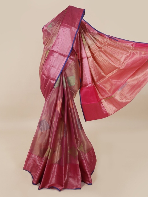 

Pothys Pink Woven Design Tissue Saree