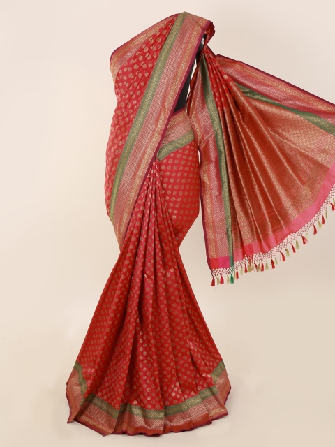 

Pothys Red Pure Silk Woven Design Banarasi Saree