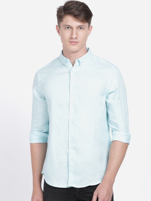 

Crocodile Men Blue Regular Fit Solid Casual Shirt