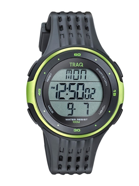 

TRAQ Unisex Grey & Green Digital Smart Watch-75001PP03