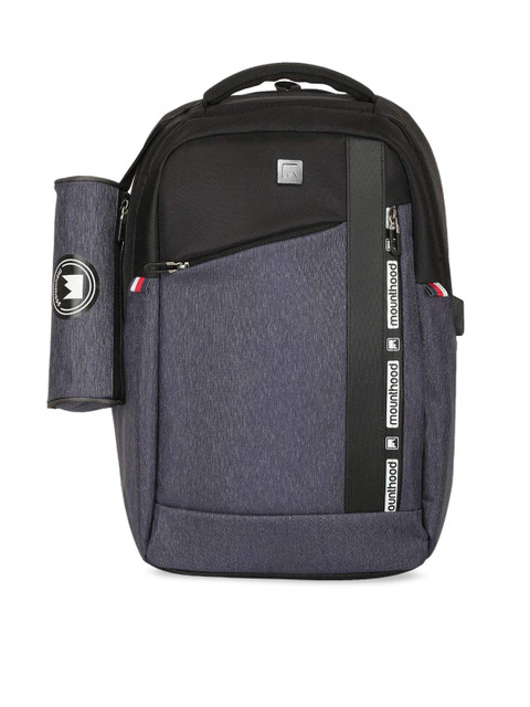 

Mounthood Unisex Blue Colourblocked Backpack