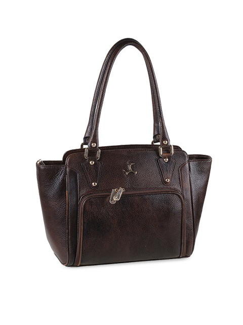 

Mochi Brown Textured Shoulder Bag
