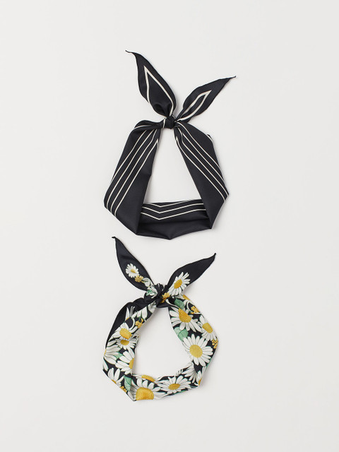 

H&M 2-Pack Scarves/Hairbands, Multi