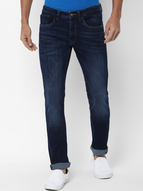 

Solly Jeans Co. Men Navy Blue Slim Fit Mid-Rise Clean Look Jeans