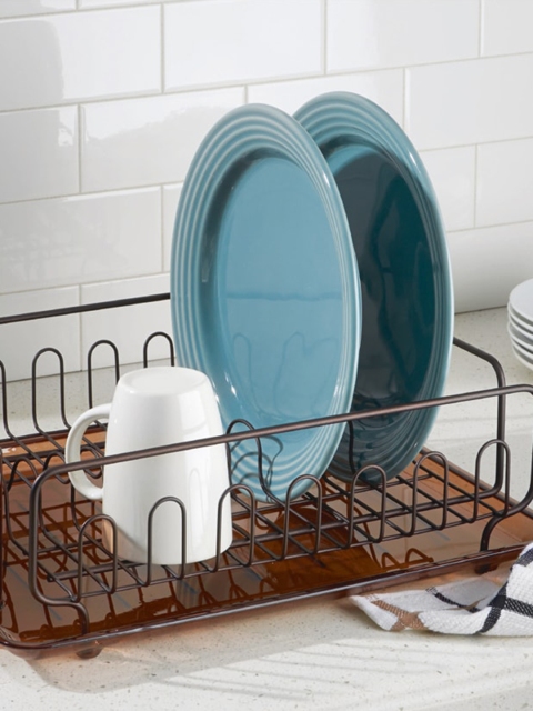 

INTERDESIGN Brown Solid Forma Lupe Sustainable Dish Drainer