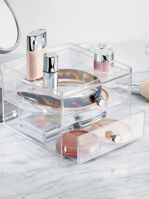 

INTERDESIGN Transparent Solid Makeup Organiser