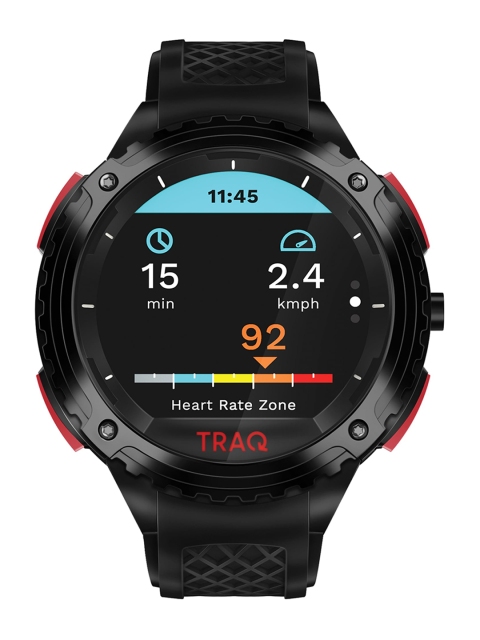 

TRAQ Unisex Black & Red Digital Smart Watch 75004PP01