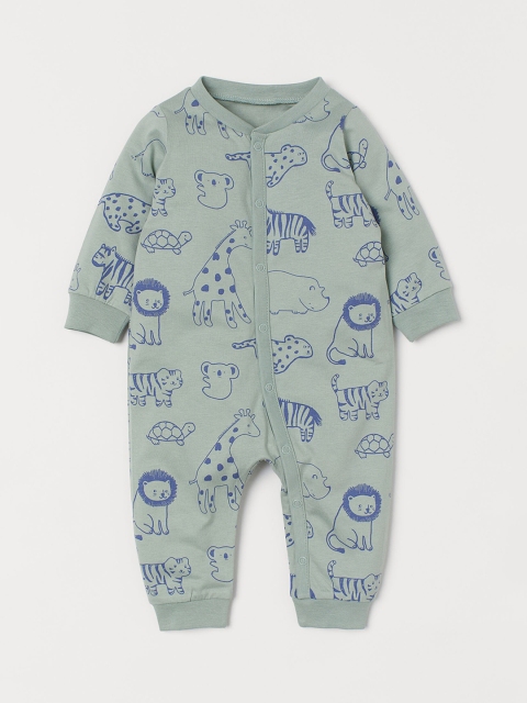 

H&M Kids Sage Green & Blue Patterned Sustainable Pyjamas