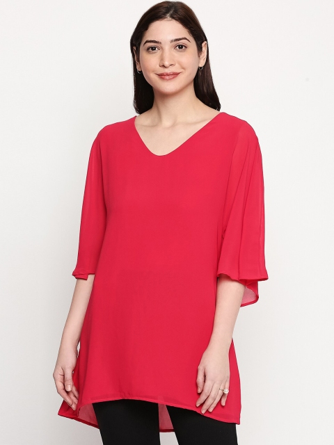 inocenCia Women Fuchsia Flared Sleeves Long Top
