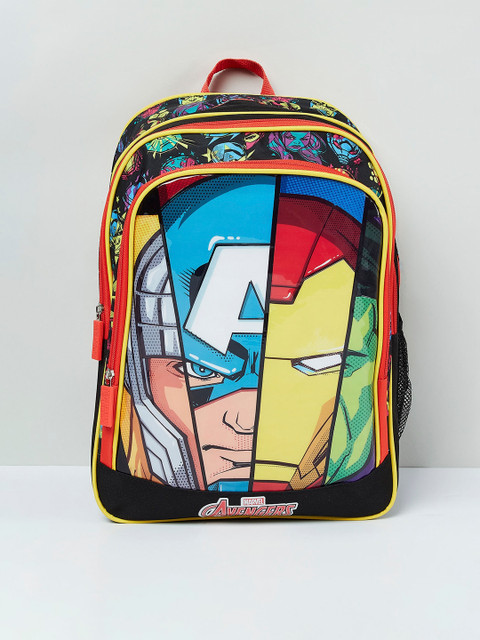 

max Boys Black & Blue Graphic Backpack