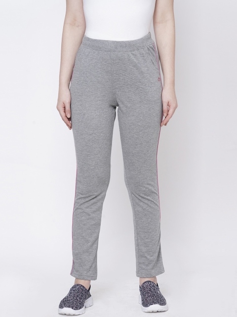 

Sweet Dreams Women Grey Melange Solid Slim-Fit Track Pants