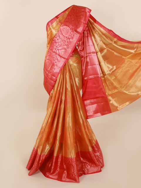 

Pothys Gold-Toned Woven Design Tissue Saree