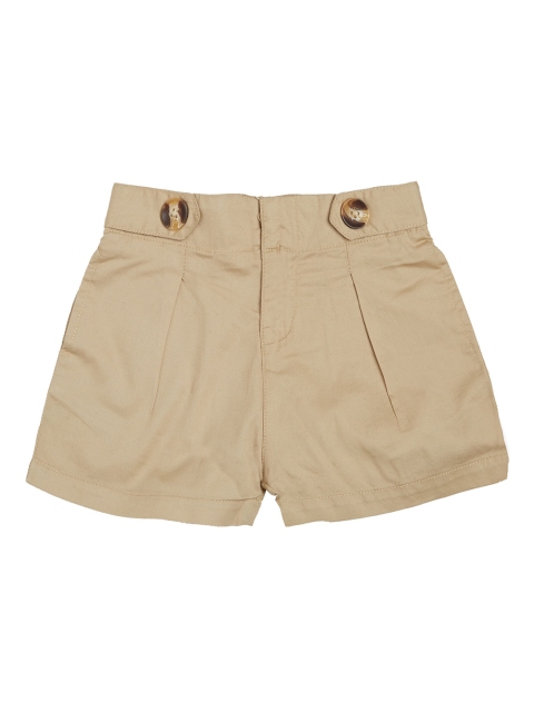 

VITAMINS Girls Brown Solid Regular Fit Regular Shorts