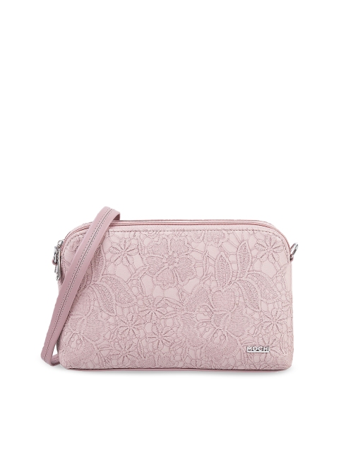 

Mochi Purple Self Design Sling Bag
