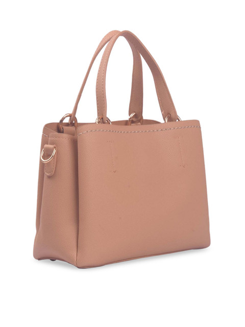 

Bagkok Brown Solid Handheld Bag