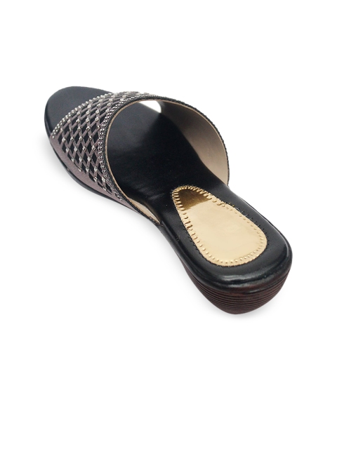 

FREECO Women Black Embellished Room Slippers