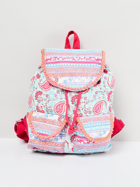 

max Girls Turquoise Blue Geometric Backpack