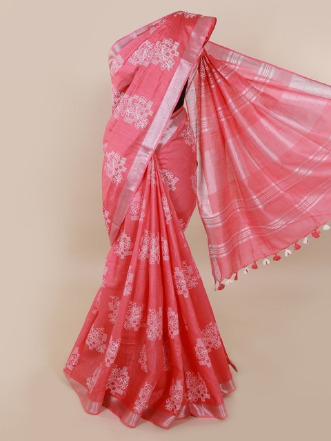 

Pothys Pink Printed Saree