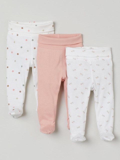 

H&M Kids 3-Pack Trousers, White