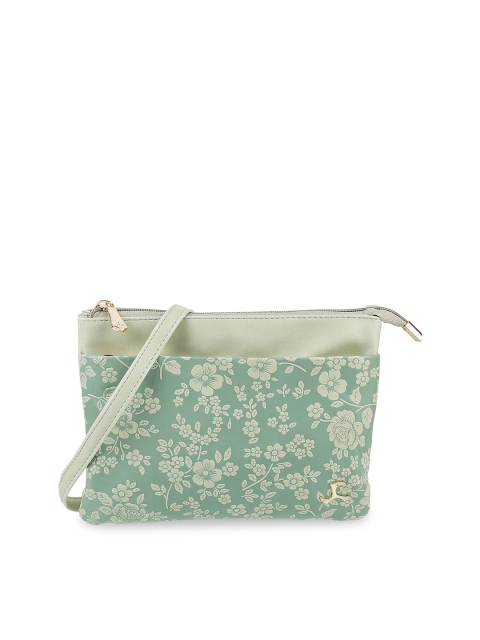 

Mochi Green Printed Sling Bag