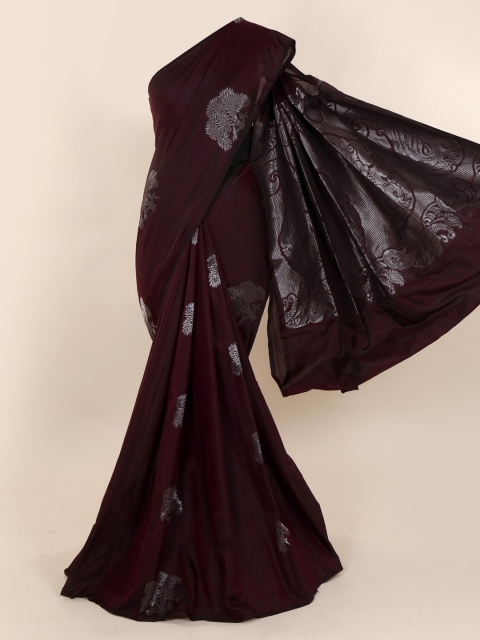 

Pothys Maroon Zari Woven Design Silk Cotton Saree
