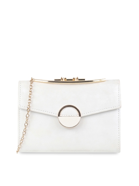 

Mochi Women White Solid Sling Bag