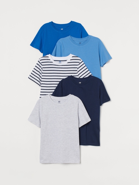 

H&M Boys 5-Pack T-shirts, Grey