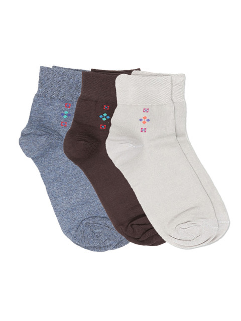 

Dollar Men Pack of 3 Assorted Above Ankle-Length Socks