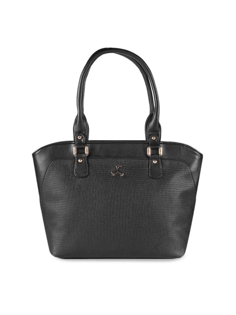 

Mochi Women Black Textured Shoulder Bag