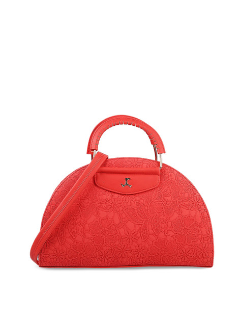 

Mochi Red Textured Handheld Bag