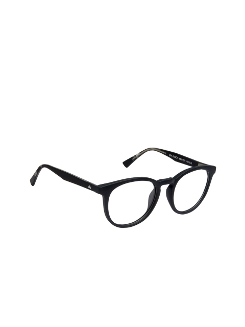 

David Blake Unisex Black Solid Full Rim Round Frames