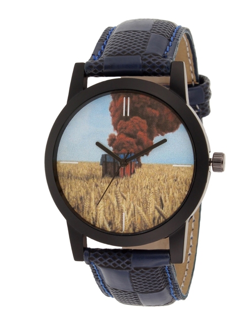 

Watch Me Men Black Leather Analogue Watch PP-008