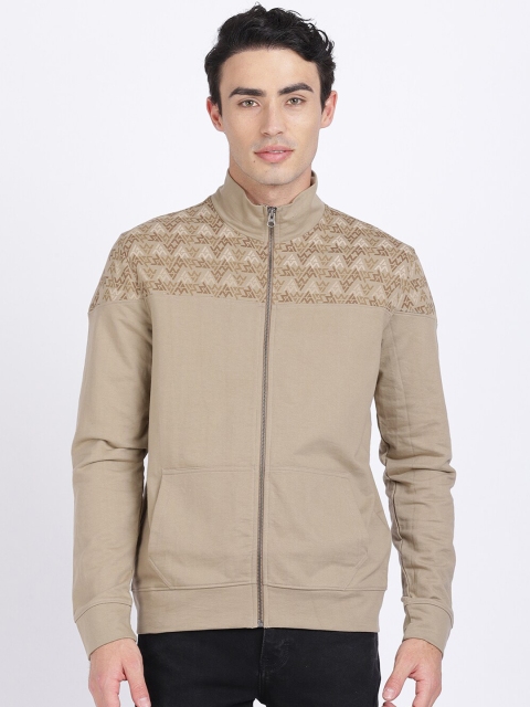

ANTHEM Men Beige Solid Sweatshirt