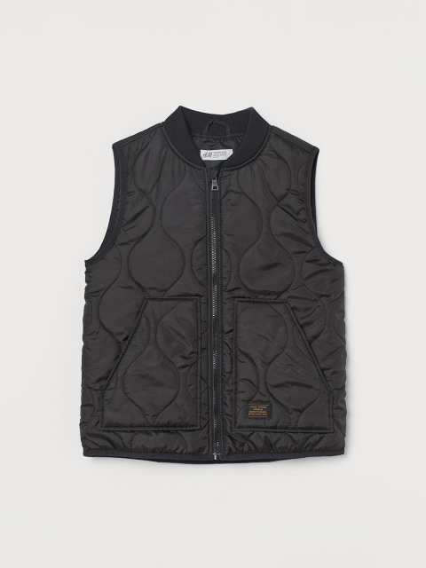 

H&M Boys Black Quilted Sustainable Gilet