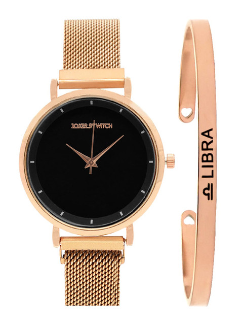 

Joker & Witch Women Lexi Libra Watch & Bracelet Stack Gift Set, Black