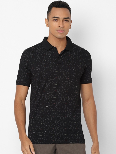 

Solly Sport Men Black Printed Polo Collar T-shirt