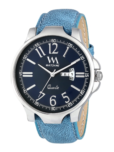 

Watch Me Men Blue Leather Analogue Watch DDWM-050