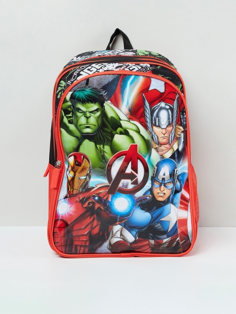 

max Boys Red Avengers Graphic Backpack