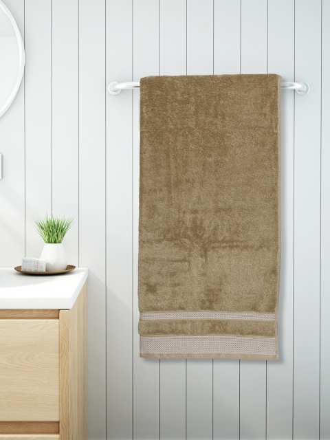 

SPACES Beige Solid 600 GSM Bath Towel